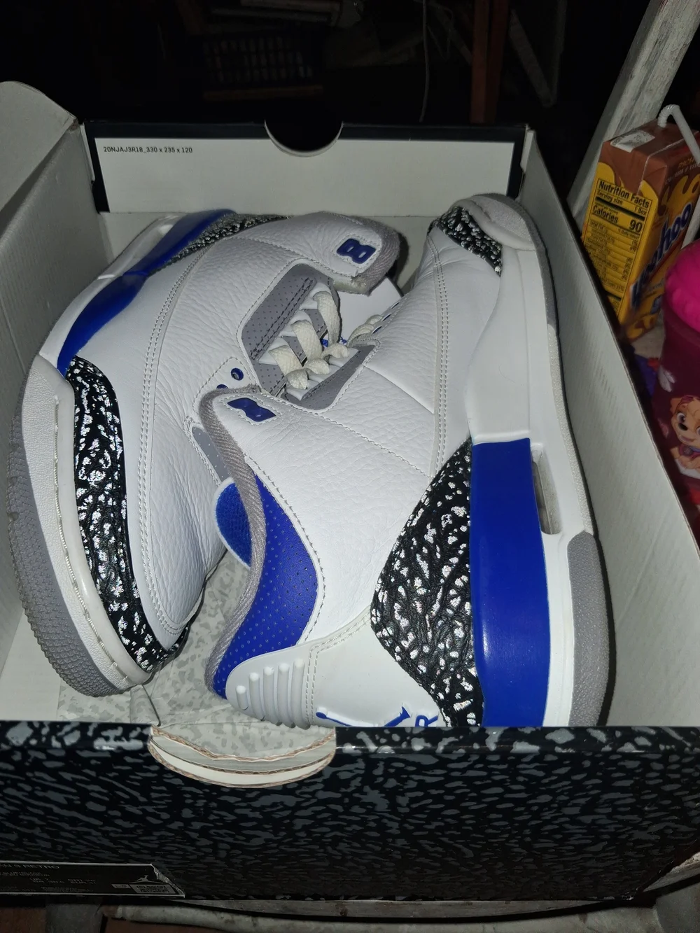 Jordan Air Jordan 3 Retro Box in Black, White, Blue